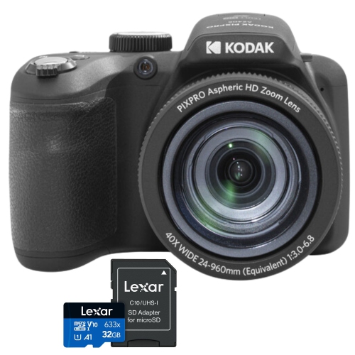 Kodak PIXPRO AZ405 Astro Zoom 20MP Digital Camera with 40X Optical Zoom 24mm Wide Angle 1080P Full HD Video Plus a Free Lexar 32GB Memory Card with