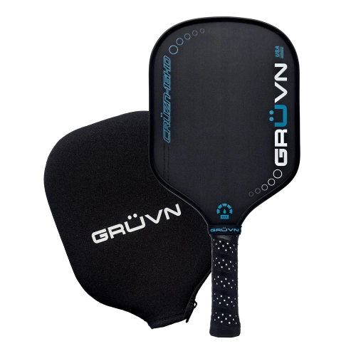 GRVN  Grüvn Cruzn-16HD Pickleball Paddle Stealth Hybrid Shape Mid-Weight Durable In Blue