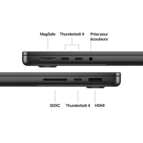 Apple MacBook Pro 14.2" (Fall 2024) - Space Black (Apple M4 / 24GB RAM / 1TB SSD) - French by APPLE - Open Box condition - Image 6
