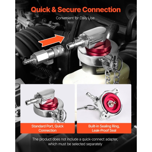 VEVOR 12 Pcs Brake Master Bleeder Kit, Professional Brake Bleeder Adapter Set with Complete Kit & Handle,Durable Brake Bleeder Adapter for Brake