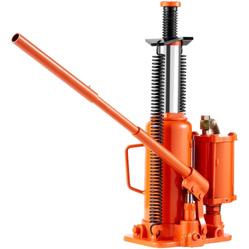 VEVOR 12 Ton/26455 lbs Air Hydraulic Bottle Jack, Pneumatic Hydraulic Bottle Jack with 10.43''-19.88'' Lifting Range & Manual Hand Pump, for Pickup,