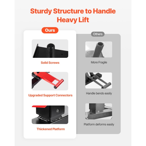 VEVOR 1200lbs Capacity Dirt Bike Lift Stand, Motorcycle Jack Lift Stand and Hydraulic Lift Operation, Hoist Table Adjustable Height 9.8"-18.3" for