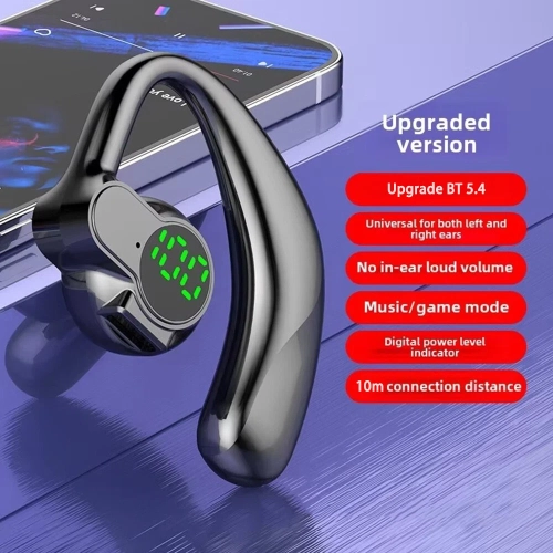 Bluetooth 5.4 Earpiece Wireless Headset Driving Trucker Earbuds Headphone