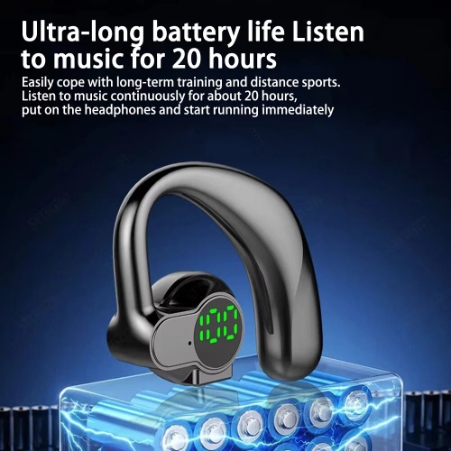 Bluetooth 5.4 Earpiece Wireless Headset Driving Trucker Earbuds Headphone