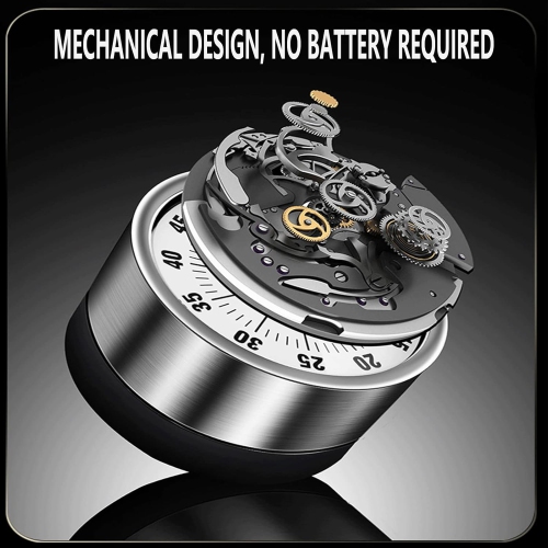 Visual timer kitchen machine timer learning children's kitchen reminder magnetic cooking stopwatch alarm clock - white