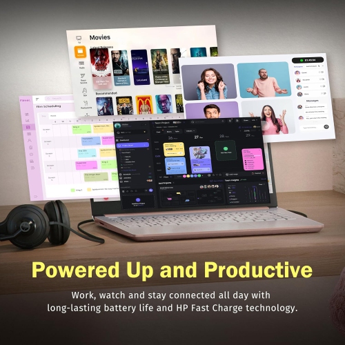 HP Stream 14" HD Laptop, Intel Processor N150,288GB Storage,8GB RAM,Intel Graphics, Year Office 365, Copilot, Windows 11 S, Gold