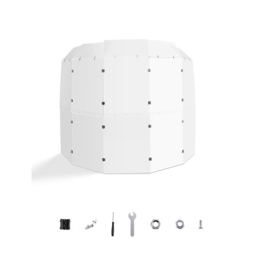 VEVOR 5 Panels 2ft x 5ft Acrylic Drum Cage with Zinc Alloy Hinges and Deflectors for Church Concert Halls, Drum Shields Drum Sound Barrier Suitable