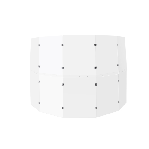 VEVOR 5 Panels 2 ft x 5 ft Acrylic Drum Cage with Zinc Alloy Hinges for Church Concert Halls Music Festivals, Drum Shields Drum Sound Barrier