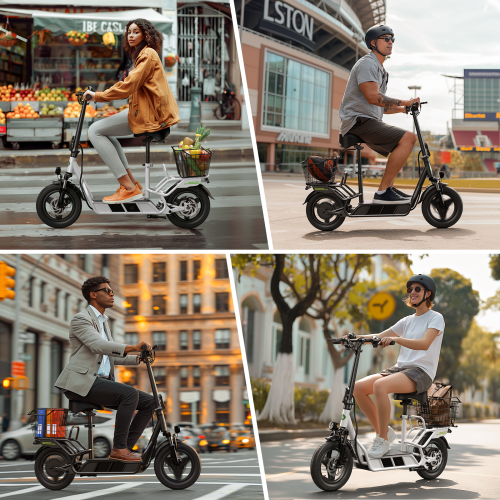 Isinwheel Hyper X Electric Scooter for Adults - White