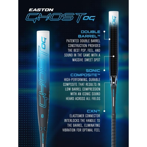 Easton | 2025 | Bâton de balle molle Ghost OG Fastpitch | Approuvé pour tous les champs | -11 Drop | 29"