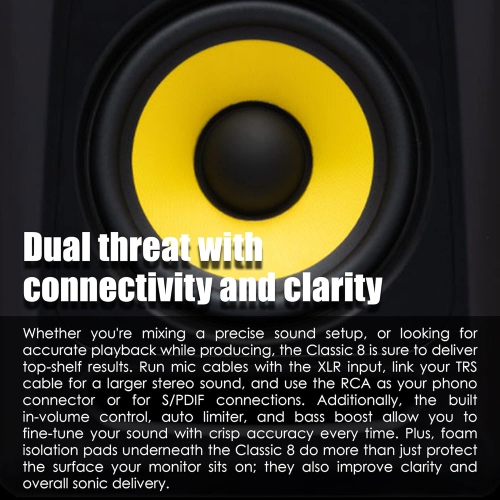 KRK Classic 8 Powered Two-Way Professional Studio Monitor