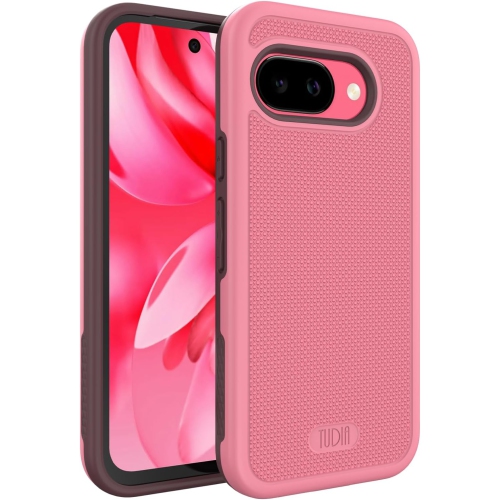 Étui double couche MergeGrip de TUDIA pour Pixel 9&nbsp;A 2025 de Google - Rose fumé
