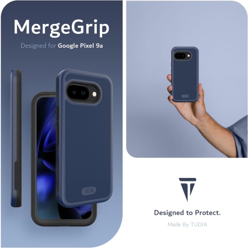 Étui MergeGrip de TUDIA pour Pixel 9&nbsp;A 2025 de Google compatible avec MagSafe - Indigo