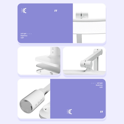 Curved LED folding desk lamp, study eye protection dormitory children's bedside charging reading night light, office study reading desk lamp, eye