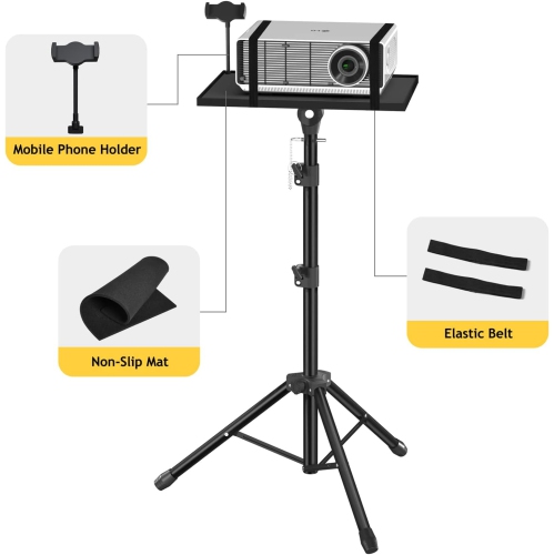 Camera stand floor tripod foldable telescopic portable tray