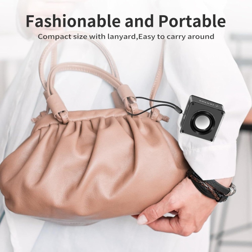 Mini Bluetooth Speaker, Wireless Portable Speaker, 5W Small Speaker, Clear Sound Quality, Support TWS/TF Card, Lanyard Design Suitable for Hiking,