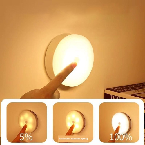 Lumière de la maternelle LED veilleuse de contrôle de lumière, interrupteur de capteur tactile lumière d'induction, diode électroluminescente
