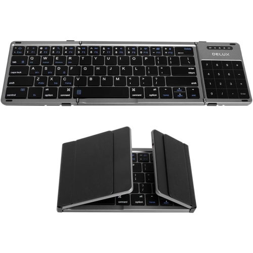 Bluetooth keyboard folding model suitable for iPad mobile phone computer magnetic silent wireless Bluetooth keyboard