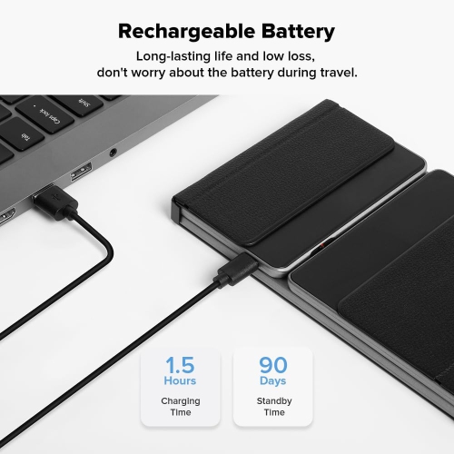 Bluetooth keyboard folding model suitable for iPad mobile phone computer magnetic silent wireless Bluetooth keyboard