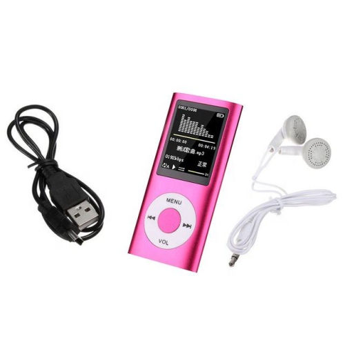 4th generation classic card mp4, 1.8 HD video mp4 mp3 player e-book, student walkman mp3, pink