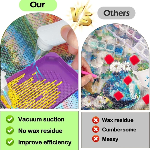 Diamond paint brush, diamond art pen, electric diamond paint brush, high power cordless design, compatible with all drill bit sizes and shapes,