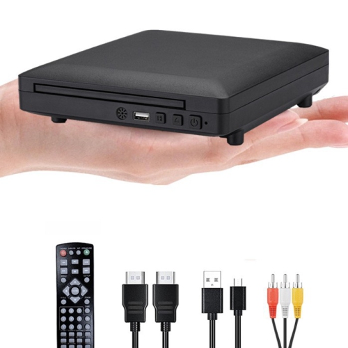 Home DVD, mini lecteur vidéo EVD, lecteur VCD pour enfants, mini lecteur CD HD, noir