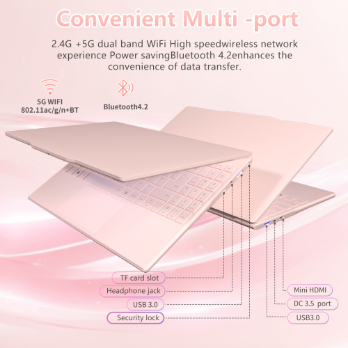 Auusda T141J 14.1" Laptop | Intel N5095 | 16GB RAM 1TB SSD | FHD IPS Display | Privacy Camera | Dual-Band Wi-Fi | HDMI & USB | Win 11 pro |