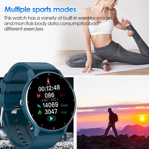 Montre intelligente sport étanche, moniteur de fréquence cardiaque, tension artérielle, bracelet intelligent de suivi du sommeil pour hommes et