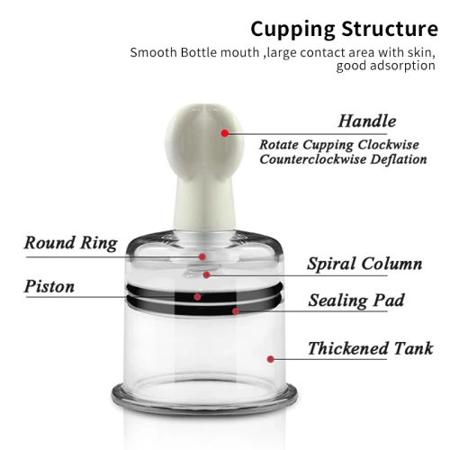 5-Piece Rotating Cupping Set for Massage and Relaxation Suitable for Home and Travel Use