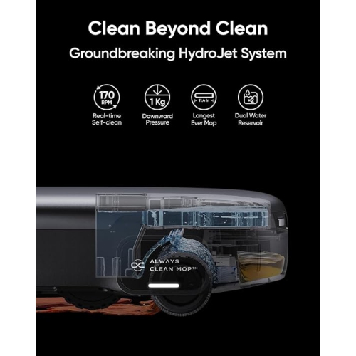 Aspirateur robot Omni S1 Pro d'Eufy avec HydroJet et vidage automatique