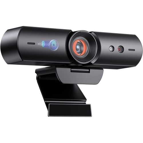 NEXIGO  Hellocam - 1080P Webcam With Windows Hello, Privacy Cover, Electronic Shutter, Microphone, Facial Enhancement, USB Webcam