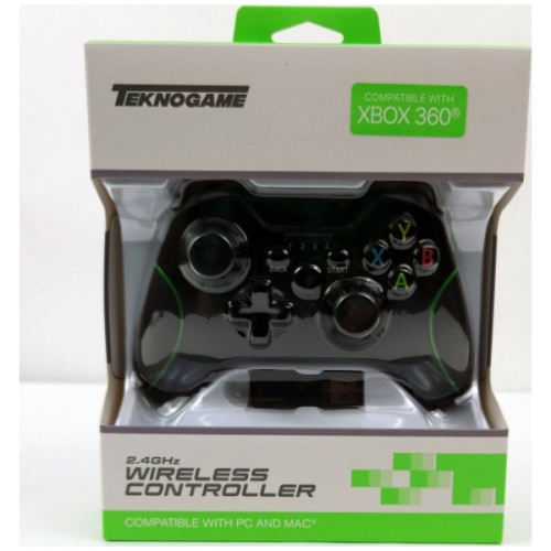 Manette sans fil noire pour Xbox 360