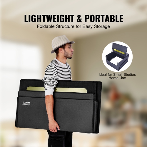 Boîtier de gravure laser VEVOR 31,5 x 31,5 x 19,6", ignifuge et couvercle de protection ignifuge, avec ventilateur d'échappement et tuyau, isole la