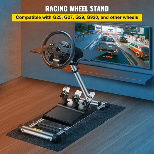 VEVOR G29 G920 Racing Steering Wheel Stand,fit for Logitech G27/G25/G29, Thrustmaster T80 T150 TX F430 Gaming Wheel Stand, Wheel Pedals NOT Included
