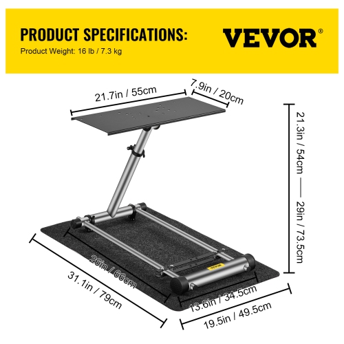 VEVOR G29 G920 Racing Steering Wheel Stand,fit for Logitech G27/G25/G29, Thrustmaster T80 T150 TX F430 Gaming Wheel Stand, Wheel Pedals NOT Included