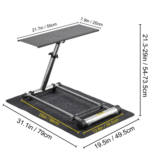 VEVOR G29 G920 Racing Steering Wheel Stand,fit for Logitech G27/G25/G29, Thrustmaster T80 T150 TX F430 Gaming Wheel Stand, Wheel Pedals NOT Included