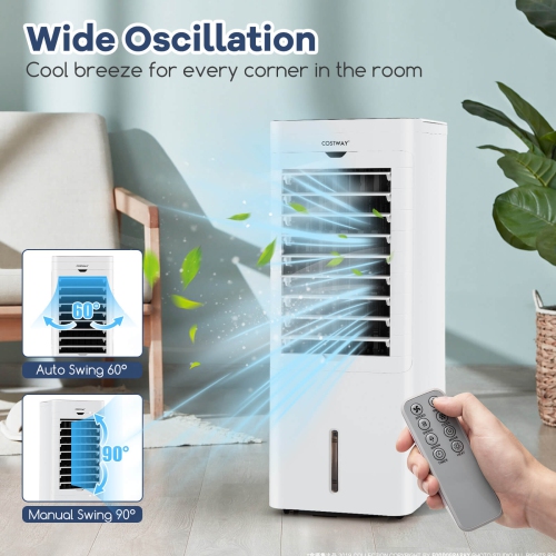 Refroidisseur/réchauffeur à air par évaporation de Costway 4-en-1 à 3 modes