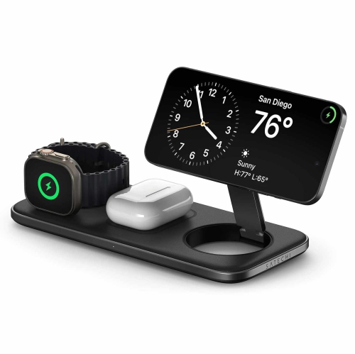 Satechi Qi2 Trio Wireless Charging Pad | Space Gray