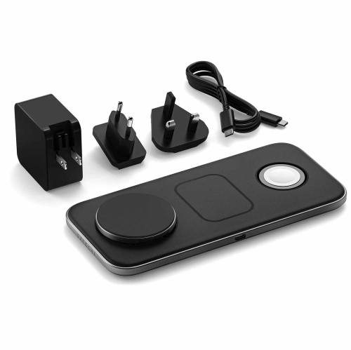 Satechi Qi2 Trio Wireless Charging Pad | Space Gray