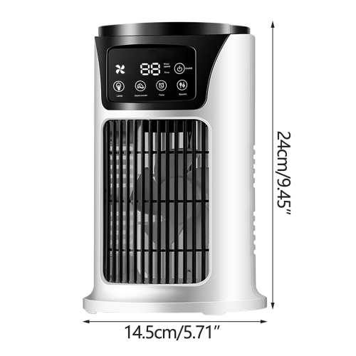 Climatiseurs portatifs,Refroidisseur d'air conditionné avec lumières,Miniconditionneur avec 3 vitesses et minuterie,Climatiseur portatif pour le