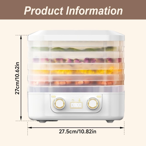 Food Freeze Dryer Machine with 5 Trays for Home,Digital Adjustable Timer & Temperature Control,Food Dryer for Fruits Meat Vegetables Candy & Snacks
