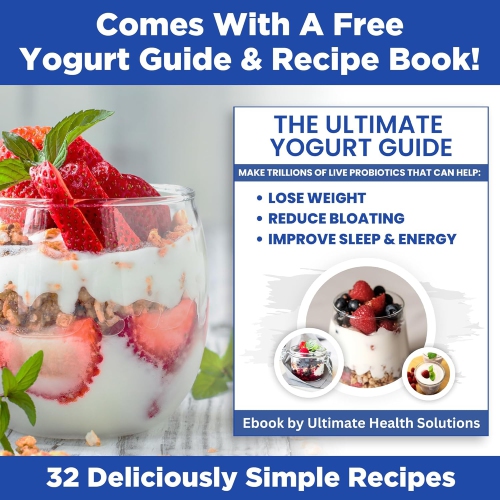 Ultimate Probiotic Yogurt Maker - Make Trillions of Live Probiotics with Adjustable Temperature & Time Control - Get Better Gut Health - Best Yoghurt