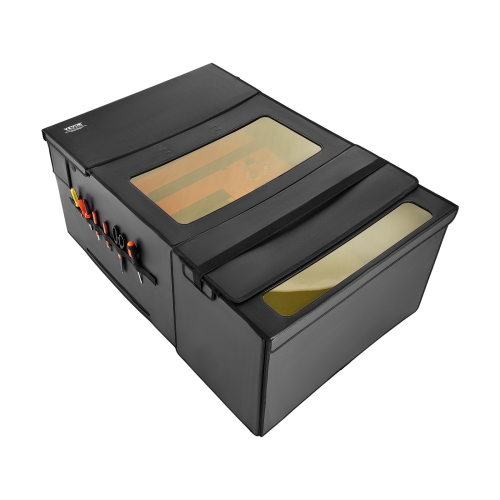Boîtier de gravure laser VEVOR 48 x 31,5 x 19,6", ignifuge et couvercle de protection ignifuge, avec ventilateur d'échappement et tuyau, isole la