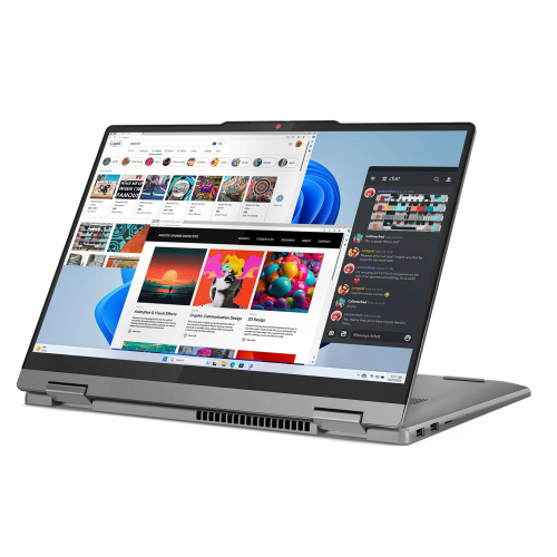 Lenovo IdeaPad 5 2-in-1 14AHP9 2024 Laptop, 8-Core AMD Ryzen 7 8845HS, 14" WUXGA IPS Touchscreen, AMD Radeon GPU, 16GB LPDDR5 1TB SSD, Backlit KB,