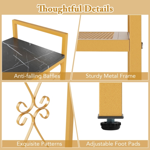 Porte-bouteilles de vin autonome de plancher avec tablette de rangement pour 21 bouteilles de Costway