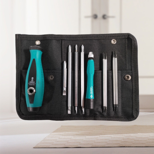 Multi-function screwdriver set, home appliance repair tools, multi-bit magnetic extended double-sided screwdriver, mobile phone, tablet, PC Macbook