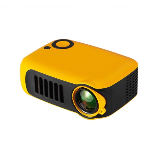 Mini portable LED, outdoor micro HD 1080P mobile phone projector, children's projector, LCD mini HD home small projector, yellow