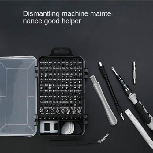 Hot sale 115 in 1 screwdriver tool set for mobile phone repair, multi-function precision tool screwdriver bits, industrial grade with steel handle