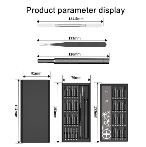 50-in-1 screwdriver tool set, double-sided small disassembler for laptops and mobile phones, multi-functional repair tool precision screwdriver set,