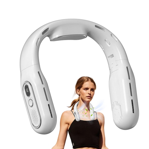 Portable Neck Fan USB Rechargeable Personal Fan with Adjustable Design And Built-in LED Display That Set, Faster Cooling For Beach, Summer, Travel